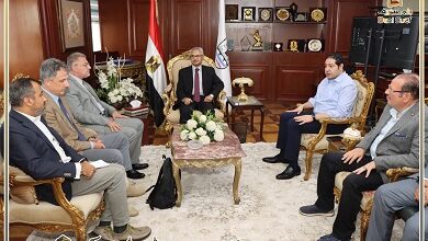 محافظ بني سويف يُناقش مع وفد الوكالة الإيطالية للتنمية تعزيز التعاون في التنمية الزراعية