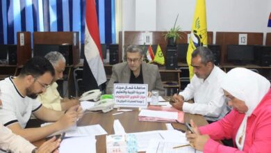 متابعة ميدانية لامتحانات الثانوية العامة بشمال سيناء