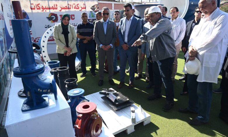 وزير الصناعة يتفقد مصنع شركة النصر للمسبوكات بالجيزة ويزور مركز النصر للتدريب التطبيقي التكنولوجي 