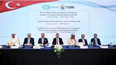 نائب رئيس الجمهورية التركي جودت يلماز يلتقى بمجلس إدارة الغرفة الإسلامية للتجارة والتنمية