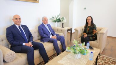 وزيرة التضامن الاجتماعي تلتقي مستشار رئيس الجمهورية للتنمية المحلية ورئيس جامعة مدينة السادات