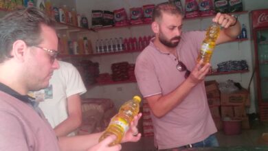 ضبط زيت طعام مجهول المصدر بأحد المنافذ التموينية فى الإسكندرية 