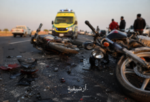 مصرع شابين وإصابة اثنين في تصادم مروع بين دراجتين ناريتين بطريق منشأة عبد المجيد الزراعي بالفيوم