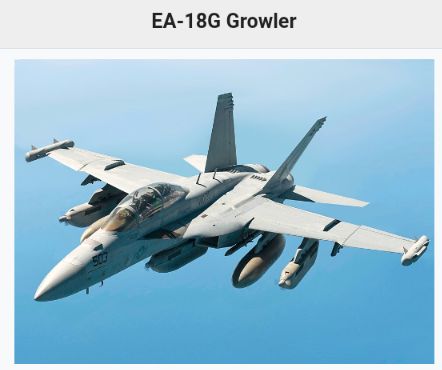 طائرة الحرب الإلكترونية الأمريكية بوينج إي إيه-18جي جرولير (Boeing EA-18G Growler)