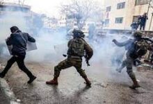 مواجهات بين فلسطينيين وجيش الاحتلال شمالي الخليل