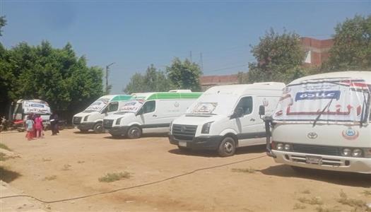 تقديم 2839 خدمة طبية في قافلة مجانية ببني سويف ضمن «حياة كريمة»