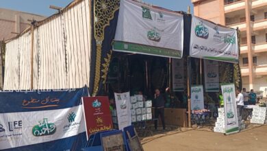 تجهيز أماكن توزيع السلع على الأولى بالرعاية ضمن قافلة التحالف ببنى سويف