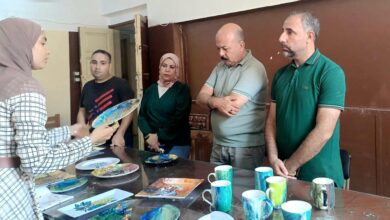 شباب كفر الشيخ:تنظم ورشة الرسم على البورسلين ضمن برامج تمكين الفتاة والمرأة
