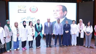 محافظ المنيا يدشن فعاليات النسخة الرابعة من حملة «100 يوم صحة» من ديوان عام المحافظة