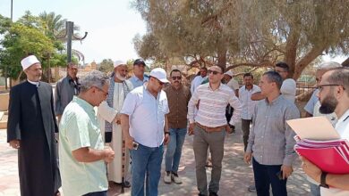 نائب محافظ المنيا يلتقي مساعد وزير الأوقاف في زيارة ميدانية لبحث تطوير منطقة البهنسا الأثرية