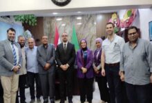 نقيب أطباء الفيوم ووفد النقابة يهنئون محمد جمال سلامة بتوليه منصب وكيل وزارة الصحة