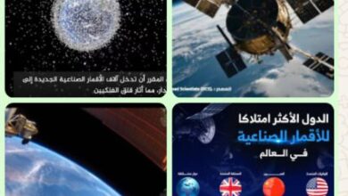 الأقمار الصناعية حول كوكب الارض