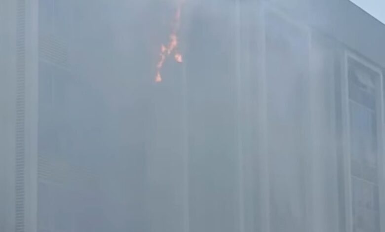 اندلاع حريق بمستشفى التأمين الصحى بمدينة نصر