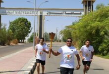 شعلة أسبوع شباب الجامعات الـ14 تصل أسوان وتزور المشروعات القومية
