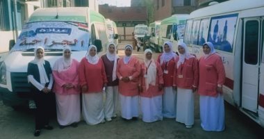 3700 خدمة طبية في قافلة مجانية بجزيرة أبو صالح بمركز ناصر ببني سويف