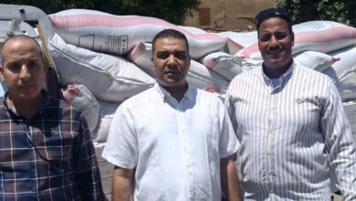 ضبط2 طن نخالة خشنة مجهولة المصدر قبل بيعها بالسوق السوداء بالأقصر