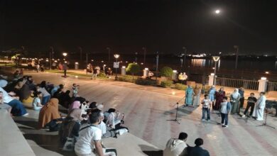 «شارع الفن» يواصل فاعلياته على كورنيش بني سويف