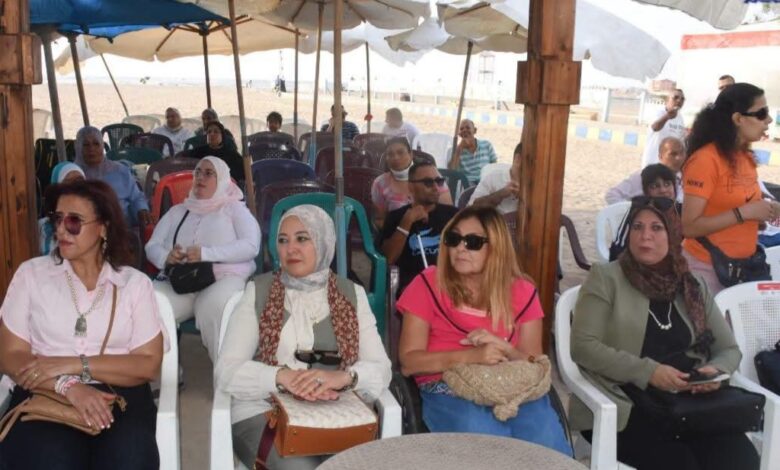 نائب محافظ الإسكندرية تزور شاطئ ذوي الإعاقة بمنطقة الأنفوشي بنطاق حي الجمرك