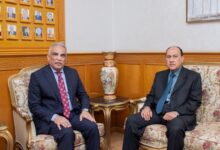 رئيس جامعة طنطا يقدم التهنئة لمدير أمن الغربية 