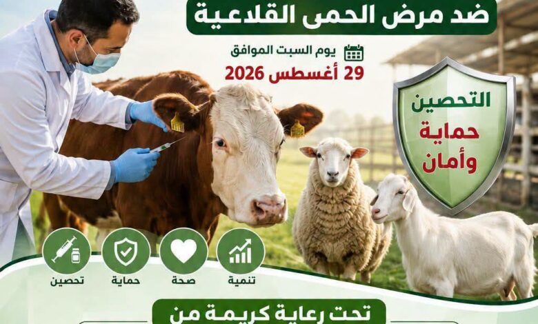 محافظ المنيا: اليوم السبت انطلاق الحملة القومية للتحصين ضد مرض الحمى القلاعية وحمى الوادي المتصدع
