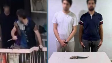ضبط شقيقين بعد مشاجرة بسلاح أبيض داخل عقار بأكتوبر بسبب خلافات مالية ضبط شقيقين بعد مشاجرة بسلاح أبيض داخل عقار بأكتوبر بسبب خلافات مالية
