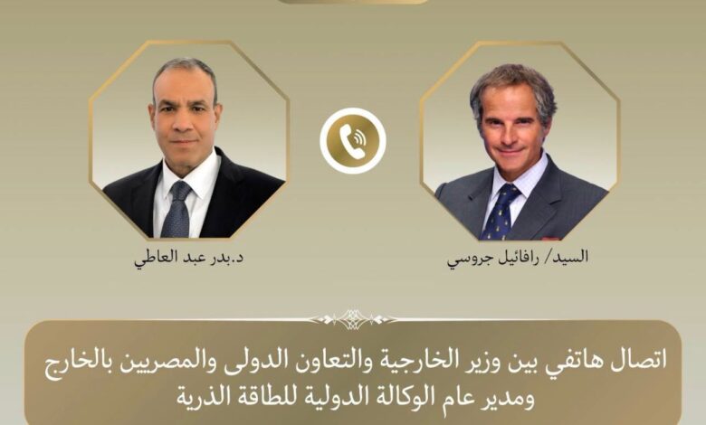 ” وزير الخارجية ” يثمن دعم الوكالة الدولية للطاقة الذرية لتطوير البرنامج النووى السلمى لمصر