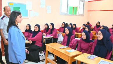 محافظ البحيرة تتابع إنتظام الدراسة بمدرسة سيدي غازي الثانوية المشتركة 