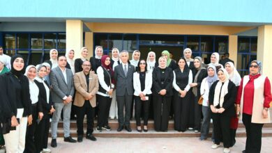 محافظ البحيرة تتفقد اللمسات النهائية بالمدرسة المصرية اليابانية بالدلنجات 