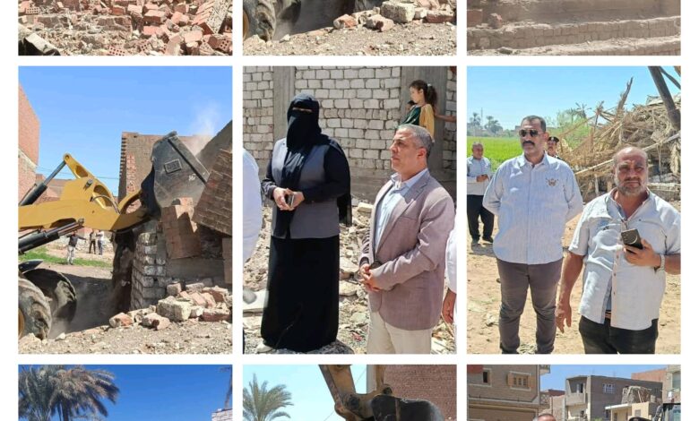إزالة 22 مخالفة بناء وتعديًا ضمن الموجة الـ30 بالفيوم إزالة 22 مخالفة بناء وتعديًا ضمن الموجة الـ30 بالفيوم