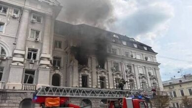  روسيا تقصف مقر جهاز الأمن الأوكراني في كييف بمسيرة