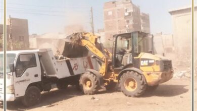 حمله مكبره لازالة التعديات والنفايا ببني سويف حمله مكبره لازالة التعديات والنفايا ببني سويف