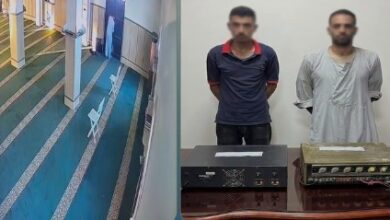 ضبط عاطل لسرقة وحدتي صوت من أحد المساجد بمطروح
