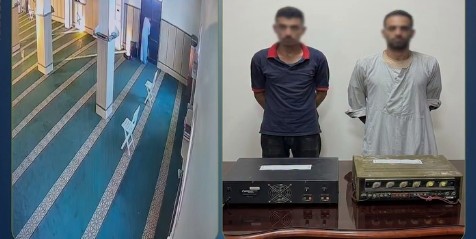 ضبط عاطل لسرقة وحدتي صوت من أحد المساجد بمطروح