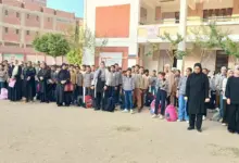 قيادات تعليم بني سويف يقفون دقيقة حداداً على روح معلم توفي أثناء عمله