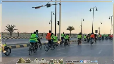 شباب ورياضة بني سويف تنظم ماراثون دراجات هوائية على كورنيش النيل