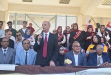 رئيس جامعة بني سويف يشهد حفل استقبال الطلاب الجدد