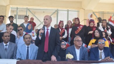 رئيس جامعة بني سويف يشهد حفل استقبال الطلاب الجدد