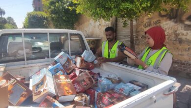 ضبط نصف طن شيكولاته منتهية الصلاحية خلال حملة مكبرة جنوب الأقصر