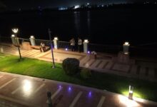 في اليوم العالمي لمرضى الزهايمر ٠٠إضاءة ممشى بني سويف السياحي باللون البنفسجي