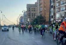 تواصل فعاليات ماراثون الدراجات الهوائية الأسبوعي على كورنيش بني سويف