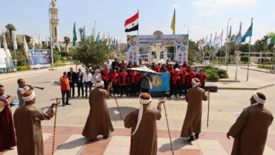 وفود الجامعات المصرية تصل جامعة المنيا للمشاركة بأسبوع شباب الجامعات الرابع عشر استقبال حافل للوفود المشاركة.. والجامعة ترفع شعار «من قلب الصعيد.. نبدع»