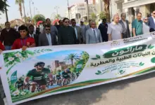 محافظ بني سويف يطلق شارة بدء ماراثون الدراجات على كورنيش النيل