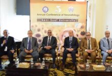 رئيس جامعة بني سويف يشهد فعاليات المؤتمر الخامس لطب الأطفال حديثي الولادة