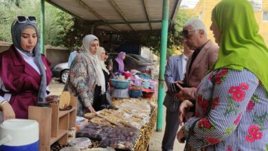 زراعة الشرقية اليوم افتتاح المعرض الشهرى للاعمال اليدوية