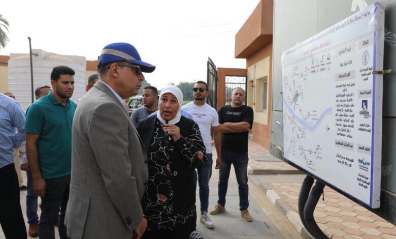 محافظ المنيا يتفقد محطتي رفع كفر خزام ونزلة سعيد لخدمة 15 قرية وتوفير الصرف الصحي الآمن لنحو 100 ألف نسمة محافظ المنيا يتفقد محطتي رفع كفر خزام ونزلة سعيد لخدمة 15 قرية وتوفير الصرف الصحي الآمن لنحو 100 ألف نسمة