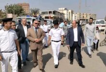 مدير أمن بني سويف يقود حمله مكبره لإزالة الإشغالات وتنظيم الحركه المروريه
