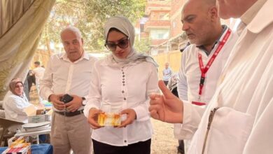 نائب محافظ القليوبية تتفقد القافلة البيطرية العلاجية المجانية بقرى طوخ