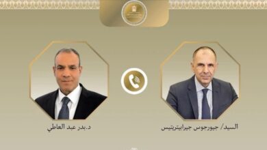 اتصال هاتفي بين وزير الخارجية ونظيره اليوناني بشأن العلاقات الثنائية والمستجدات الإقليمية