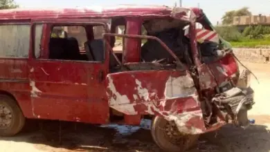 إصابة 10 أشخاص في انقلاب ميكروباص بطريق بني سويف الفيوم الجديد
