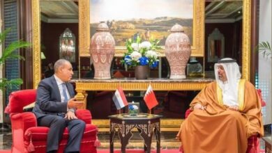 وزير الخارجية يبحث مع نظيره البحريني تعزيز التعاون الاقتصادي والاستثماري